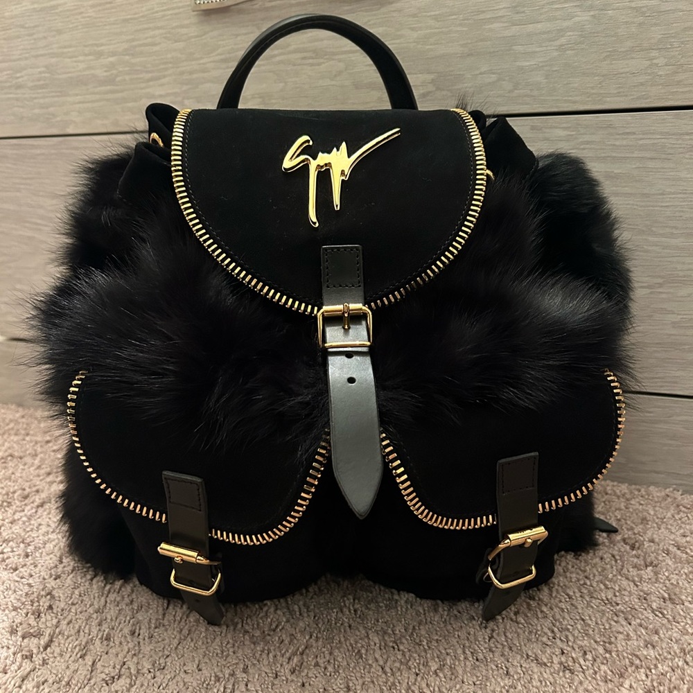 Giuseppe Zanotti Design Fur backpack/travel bag